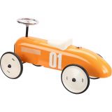 Dřevěné hračky Vilac Vintage kovové odrážedlo oranžové