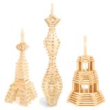 Dřevěné hračky Jeujura Dřevěná stavebnice Técap 3XL 500 dílů