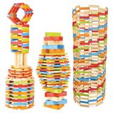 Dřevěné hračky Jeujura Dřevěná stavebnice Técap Color 300 dílů