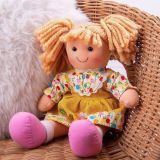 Dřevěné hračky Bigjigs Toys Látková panenka Daisy 28 cm