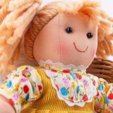 Dřevěné hračky Bigjigs Toys Látková panenka Daisy 28 cm