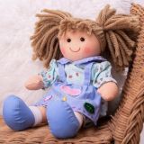 Dřevěné hračky Bigjigs Toys Látková panenka Grace 28 cm