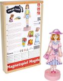 Dřevěné hračky small foot Převlékací magnetická panenka Magda