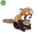 Dřevěné hračky Rappa Plyšová panda červená 18 cm ECO-FRIENDLY
