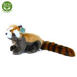 Dřevěné hračky Rappa Plyšová panda červená 25 cm ECO-FRIENDLY
