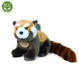 Dřevěné hračky Rappa Plyšová panda červená 25 cm ECO-FRIENDLY