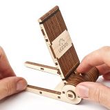 Dřevěné hračky Ugears 3D dřevěné mechanické puzzle Skládací stojan na telefon