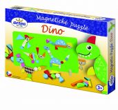 Dřevěné hračky Detoa Magnetické puzzle DINO
