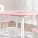 Dřevěné hračky Kidkraft Set stůl a 2 židle růžovobílý