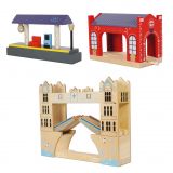 Dřevěné hračky Le Toy Van Vláčkodráha City