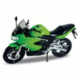 Dřevěné hračky Welly Motocykl Kawasaki Ninja 650R 1:10 zelený