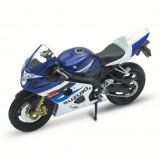 Dřevěné hračky Welly Motocykl Suzuki GSX-R750 1:18 modrý