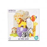 Dřevěné hračky Le Toy Van Petilou Skládací věž Afrika 9 ks