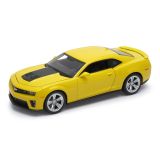 Dřevěné hračky Welly Chevrolet Camaro ZL1 1:24 žlutý