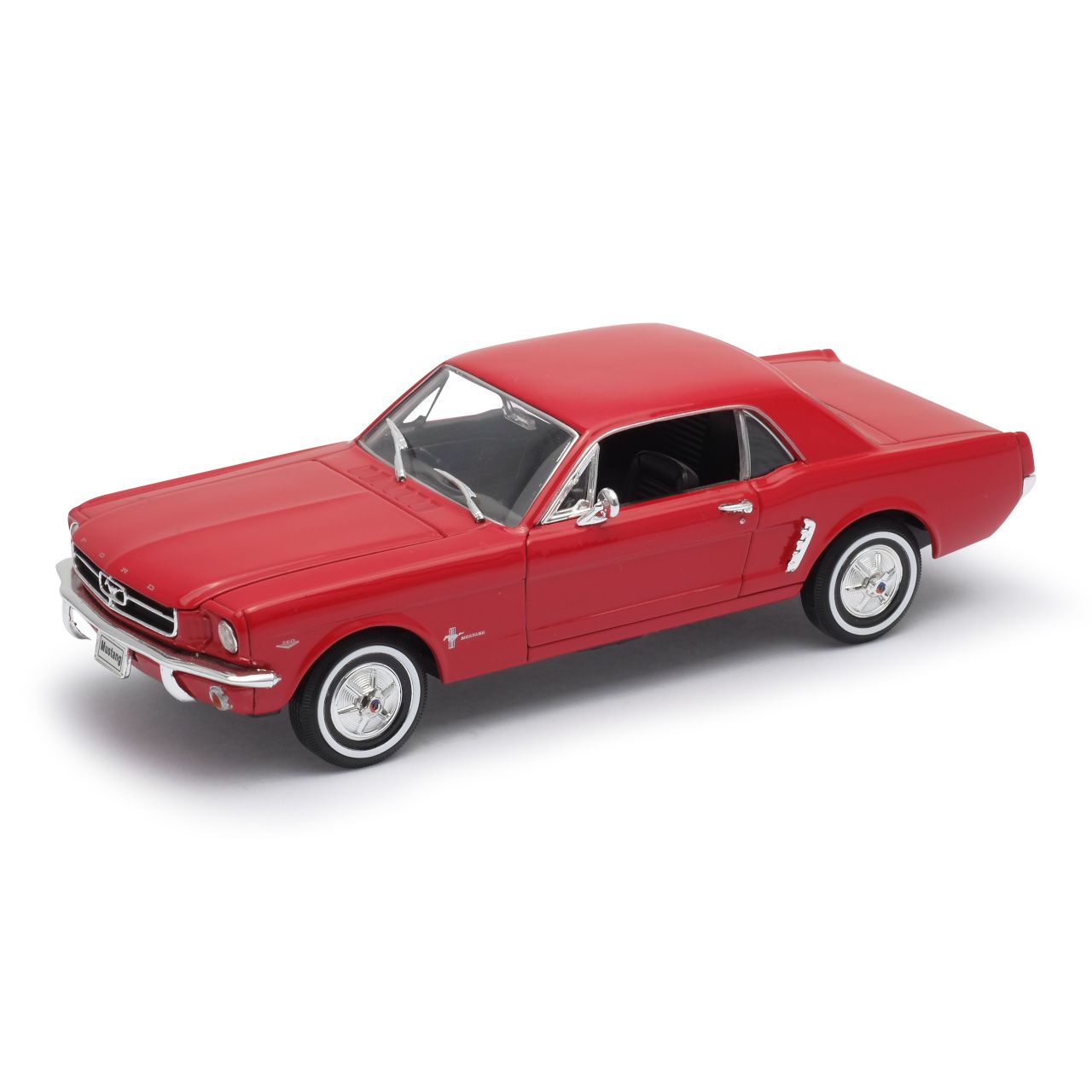 Dřevěné hračky Welly Ford Mustang Coupe (1964) 1:24 černý