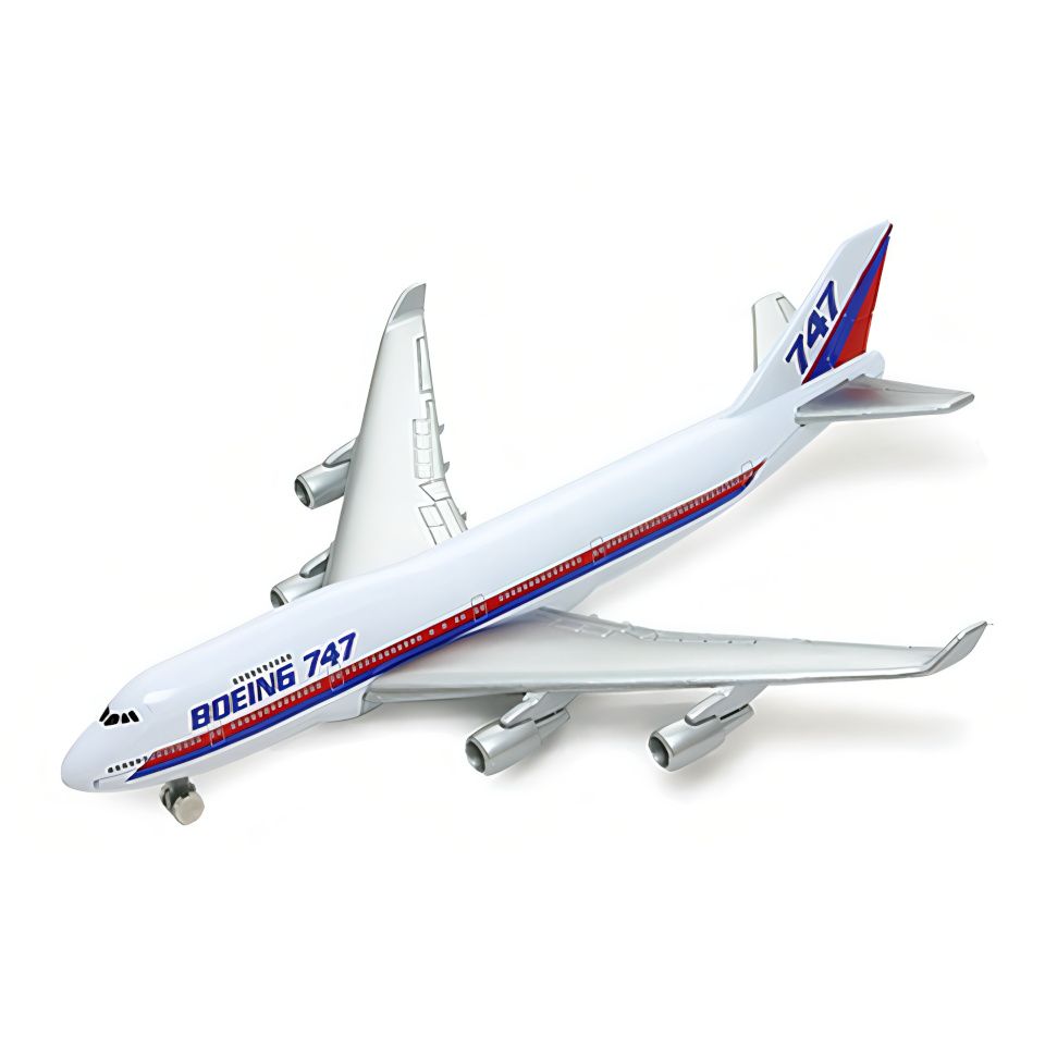 Dřevěné hračky Welly Letadlo Boeing 747 „Jumbo Jet“