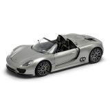 Dřevěné hračky Welly Porsche 918 Spyder (concept) 1:24 šedé