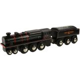 Dřevěné hračky Bigjigs Rail Dřevěná replika lokomotivy Black 5 engine