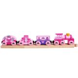 Dřevěné hračky Bigjigs Rail Vlak pro princezny + 3 koleje