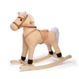Dřevěné hračky Bigjigs Toys Dřevěný houpací kůň béžový