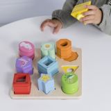 Dřevěné hračky Le Toy Van Petilou Veselá motorická vkládačka