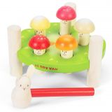 Dřevěné hračky Le Toy Van Petilou Zatloukačka veselé muchomůrky
