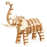 RoboTime dřevěné 3D puzzle Slon