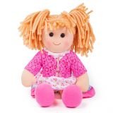 Dřevěné hračky Bigjigs Toys Látková panenka Becky 38 cm