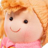 Dřevěné hračky Bigjigs Toys Látková panenka Jenny 28 cm