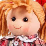 Dřevěné hračky Bigjigs Toys Látková panenka Mandie 34 cm