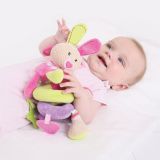 Dřevěné hračky Bigjigs Baby Textilní postavička - Spirála králíček Bella Bigjigs Toys