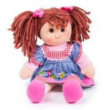 Dřevěné hračky Bigjigs Toys Látková panenka Melody 34 cm