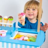 Dřevěné hračky Bigjigs Toys Zmrzlinový vozík