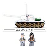 Dřevěné hračky Sluban Bitva o Budapešť M38-B0978 Bílý tank T-34/85