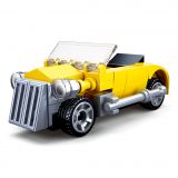 Dřevěné hračky Sluban Builder M38-B0920D Žlutý kabriolet