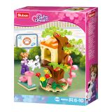 Dřevěné hračky Sluban Girls Dream M38-B0970A Kočičí domeček na stromě