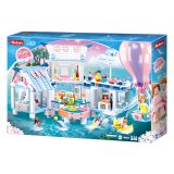 Dřevěné hračky Sluban Happy Diary M38-B0929 Plovoucí vila s bazénem