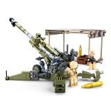 Dřevěné hračky Sluban Model Bricks M38-B0890 Kanón M777 Howitzer