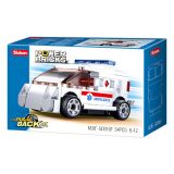 Dřevěné hračky Sluban Power Bricks M38-B0916F Natahovací auto ambulance
