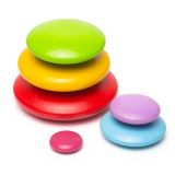 Dřevěné hračky Bigjigs Baby Balanční hra usazování barevných oblázků Bigjigs Toys