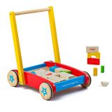 Dřevěné hračky Bigjigs Baby Dřevěné kostky ve vozíku Bigjigs Toys