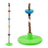 Dřevěné hračky Dvěděti Dětské šplhací lano s disky barevné