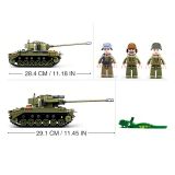 Dřevěné hračky Sluban Army N38-B0860 Střední tank 2v1 a protiletecké dělo