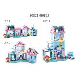 Dřevěné hračky Sluban Girls Dream M38-B0821 Sousedovic dům
