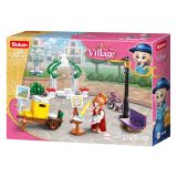 Dřevěné hračky Sluban Girls Dream Village M38-B0869 Malířka v parku