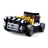Dřevěné hračky Sluban Power Bricks M38-B0801C Natahovací auto Černý Mod Rod
