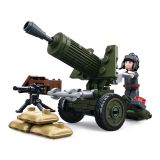 Dřevěné hračky Sluban WWII M38-B0678A 4into1 Protitankový kanón