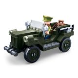 Dřevěné hračky Sluban WWII M38-B0682 Sovětský terénní vůz GAZ 67