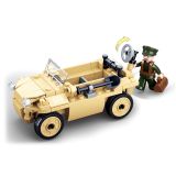 Dřevěné hračky Sluban WWII M38-B0690 Německý obojživelný vůz Schwimmwagen