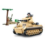 Dřevěné hračky Sluban WWII M38-B0691 Německý tank Panzer II